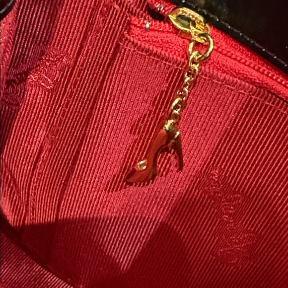 GINZA Kanematsu Handbag black leather bamboo style handle vintage - Picture 10 of 15